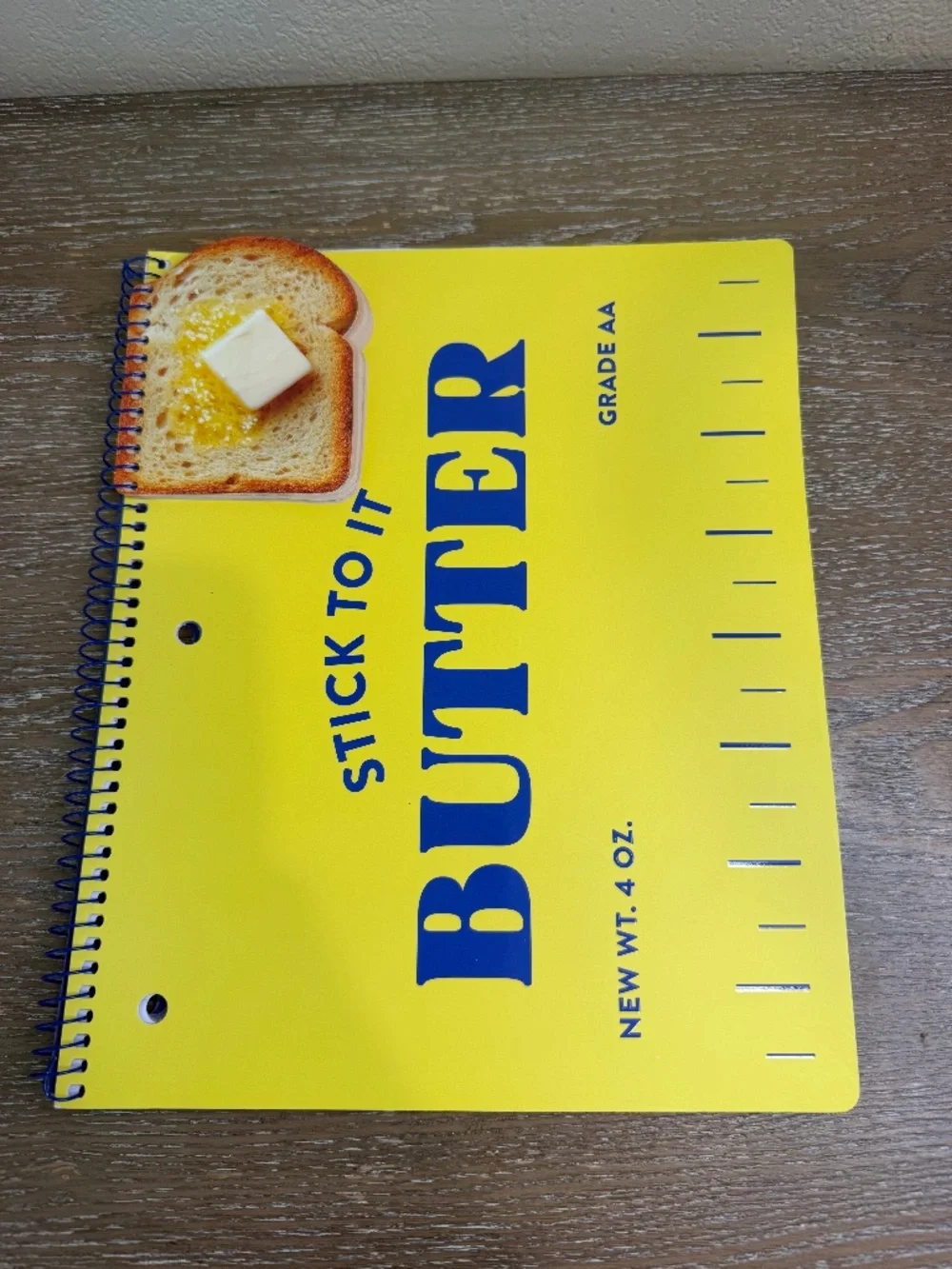 Ecokind Butter 1 Subject Notebook Yellow Spiral Wide Ruled 80 Sheets 8.5x10.5